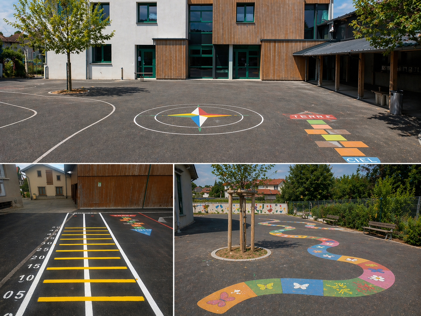Cours d'école et aires de jeux